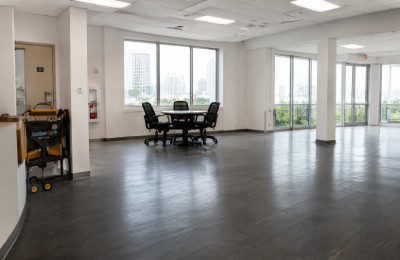 Clean commercial property interior after junk removal in Los Angeles