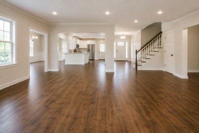 Clean and empty home interior after a full home junk cleanout