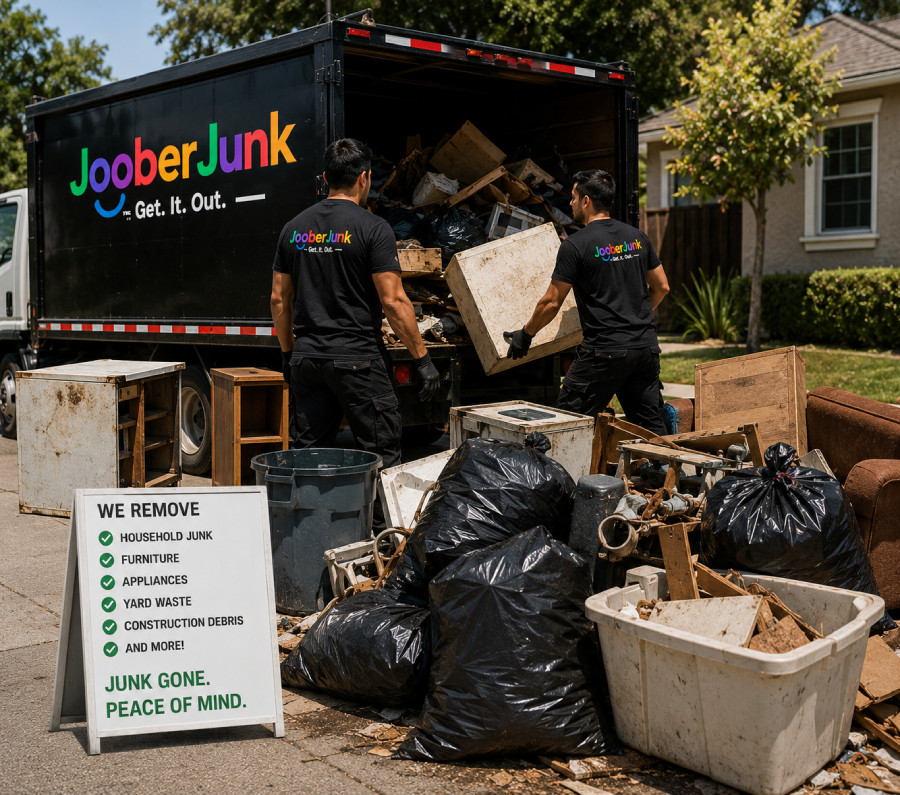 JooberJunk crew removing household junk and debris in Los Angeles
