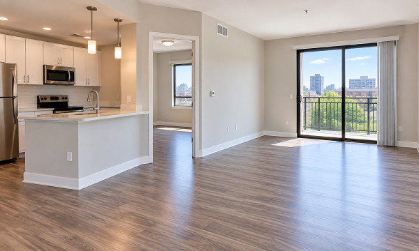 Clean empty apartment after move-out cleanout service