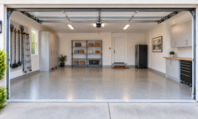 Clean and organized garage after an estate cleanout in Santa Monica, California