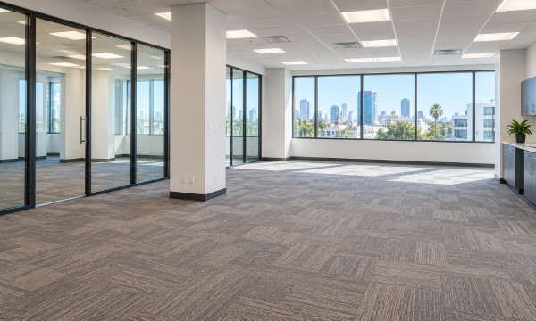 Clean and empty office space after a full office cleanout in Los Angeles