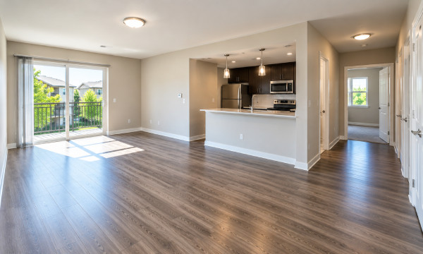 lean and empty rental apartment after a professional property cleanout in Los Angeles
