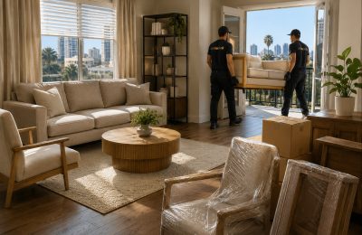 Professional furniture removal from apartment in Mid-Wilshire LA